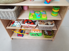 Low level accessible shelving
